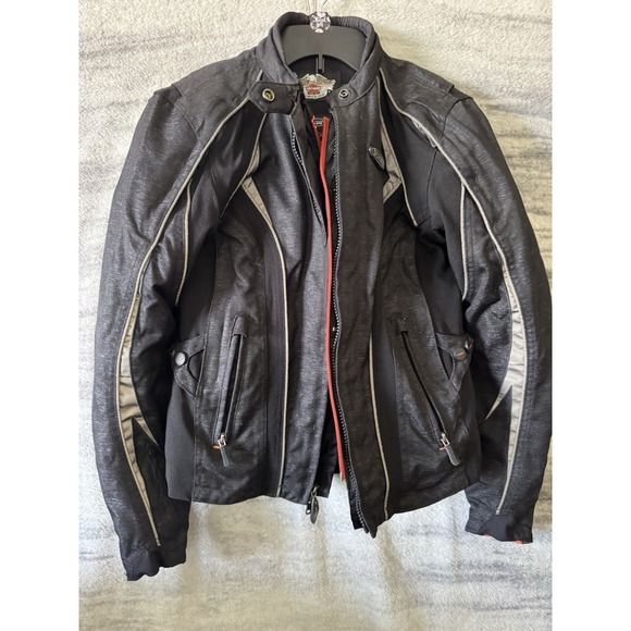 Jackets & Blazers - Harley-Davidson Women's FXRG Black Leather Riding Jacket SMALL